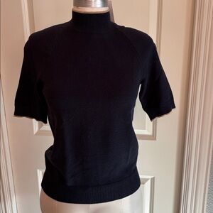 XS Navy Mock-neck sweater